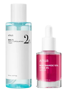 Anua BHA 2 Gentle Exfoliating Toner And Niacinamide 10 + TXA 4 Serum - Clear Skin Duo 180ml